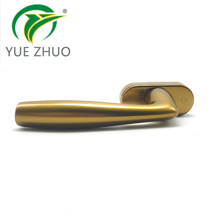 New design luxury style glod oxidation aluminum alloy window handle