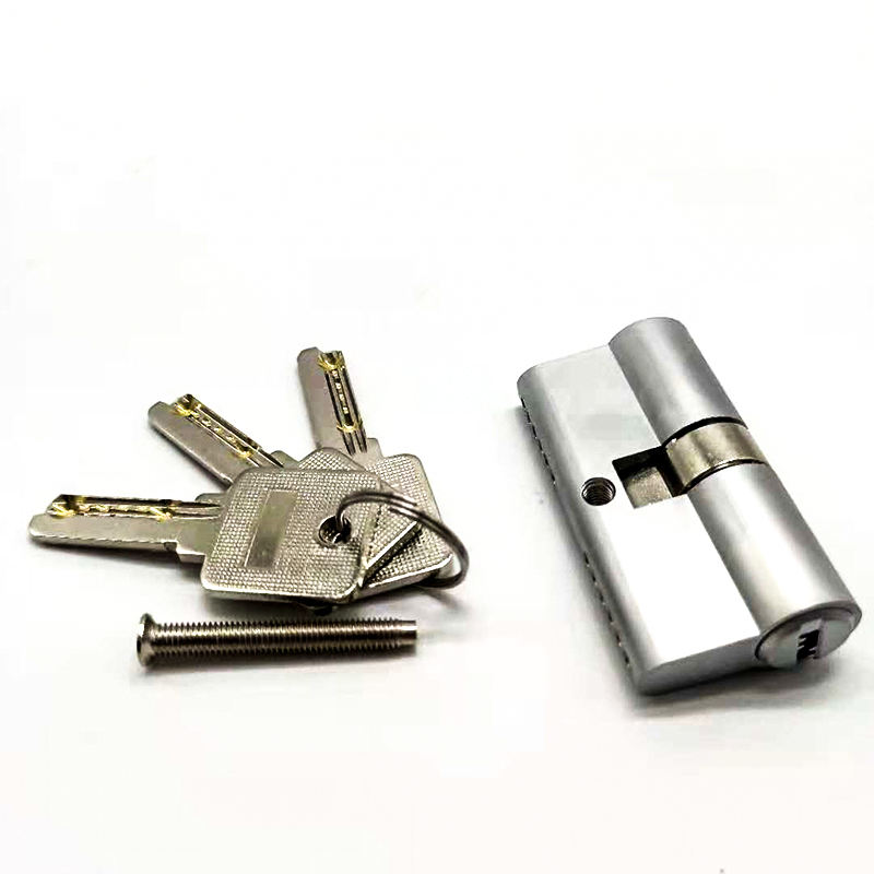 Top quality security 30/30mm door cylinder lock with 4 keys