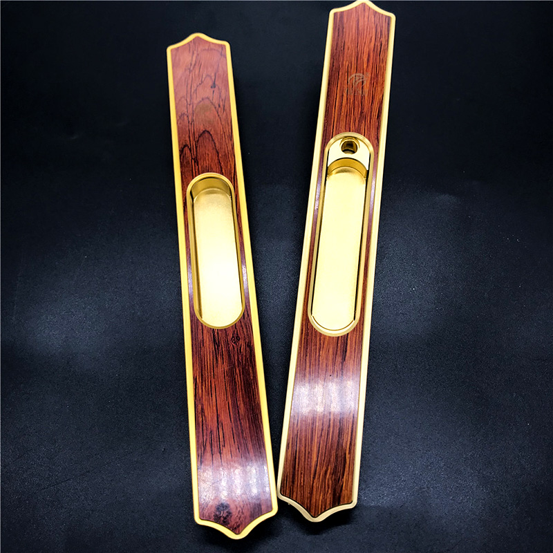 New Design Wooden finish Aluminium sliding window accessories door lock with BV Certification