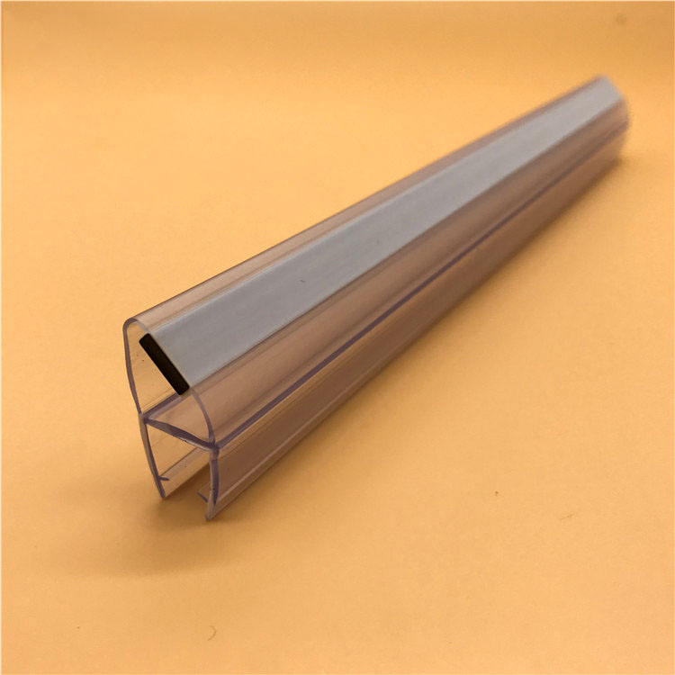 High quality magnetic sealing pvc plastic profile for bathroom door