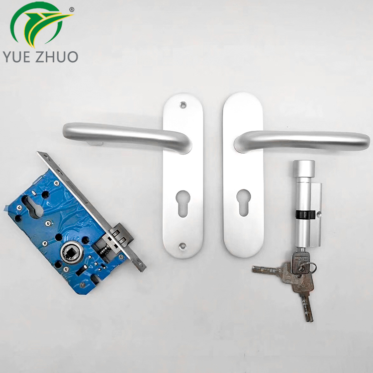 New Design Casement Door Handle Lock Set Aluminum Handle Door Lock Handle