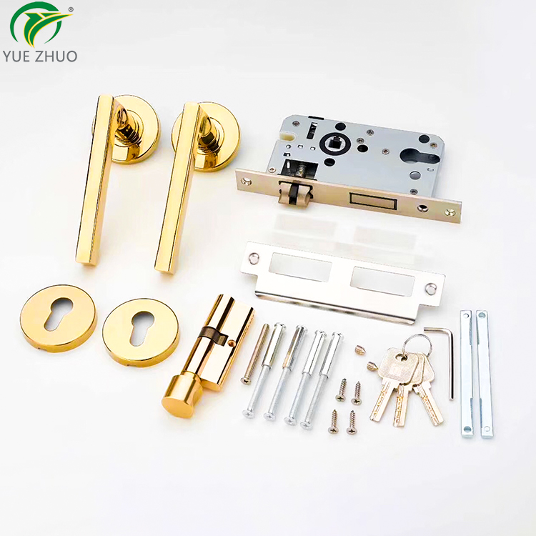 Hot sale modern main lever handle set lock stainless steel door handle